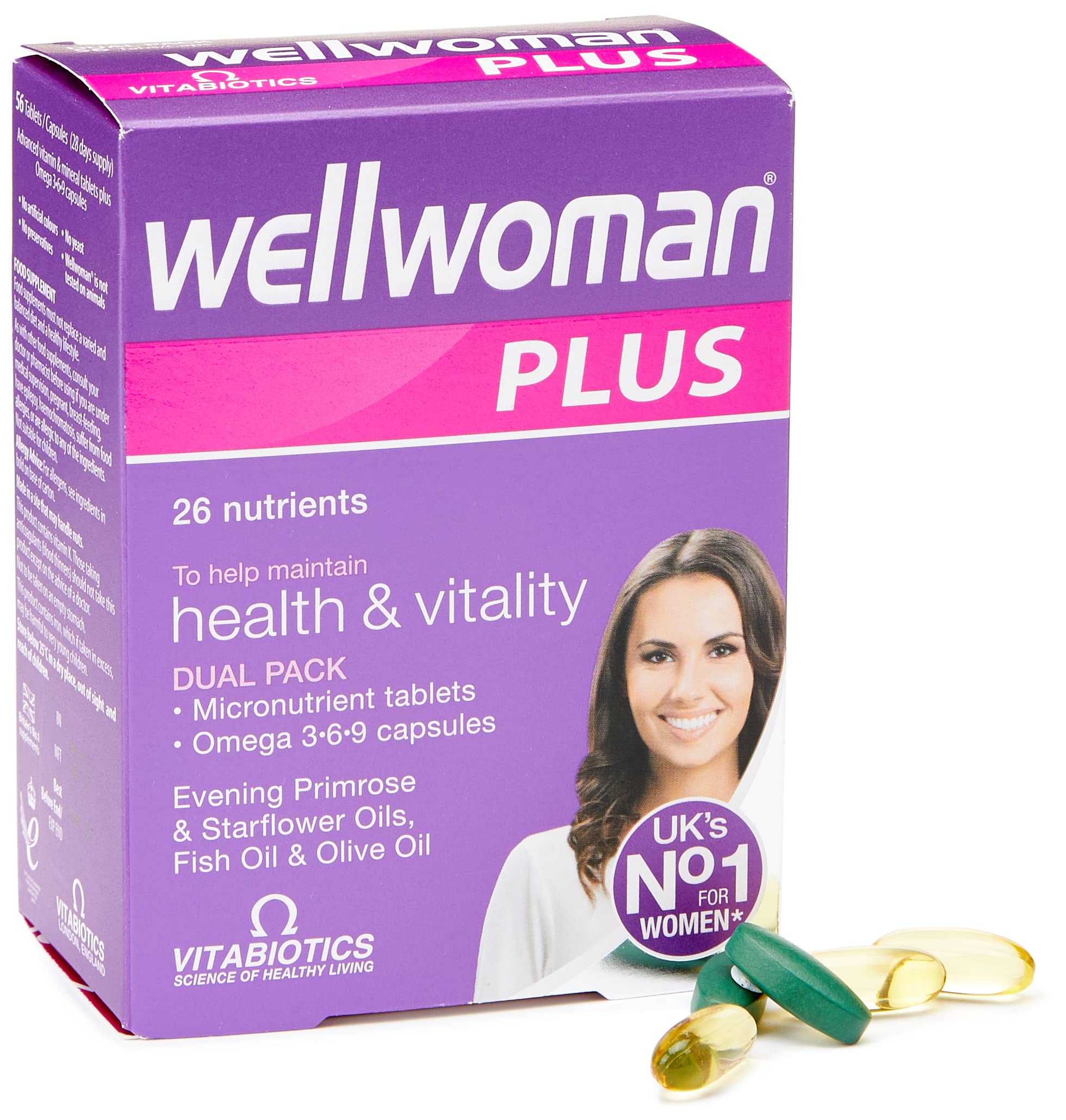 Amazon Com Vitabiotics Wellwoman Plus Tablets 56 Capsules Health Household Amazon Com Vitabiotics Wellwoman Plus Tablets 56 Capsules Health Household