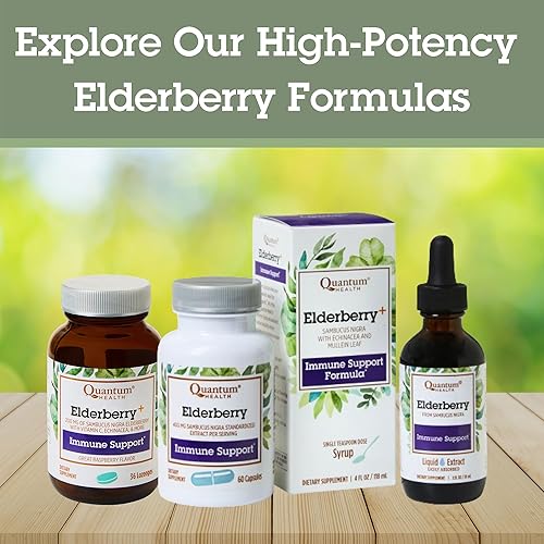Miniatura 8 de Quantum Suplemento de saúco negro para la salud, extracto de Sambucus Nigra, 400 mg de apoyo inmunológico diario y refuerzo de bienestar de potentes