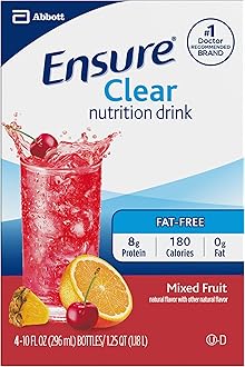 Ensure Clear Nutrition Drink Mixed Fruit 10fl ozx4 CT, pack of 1