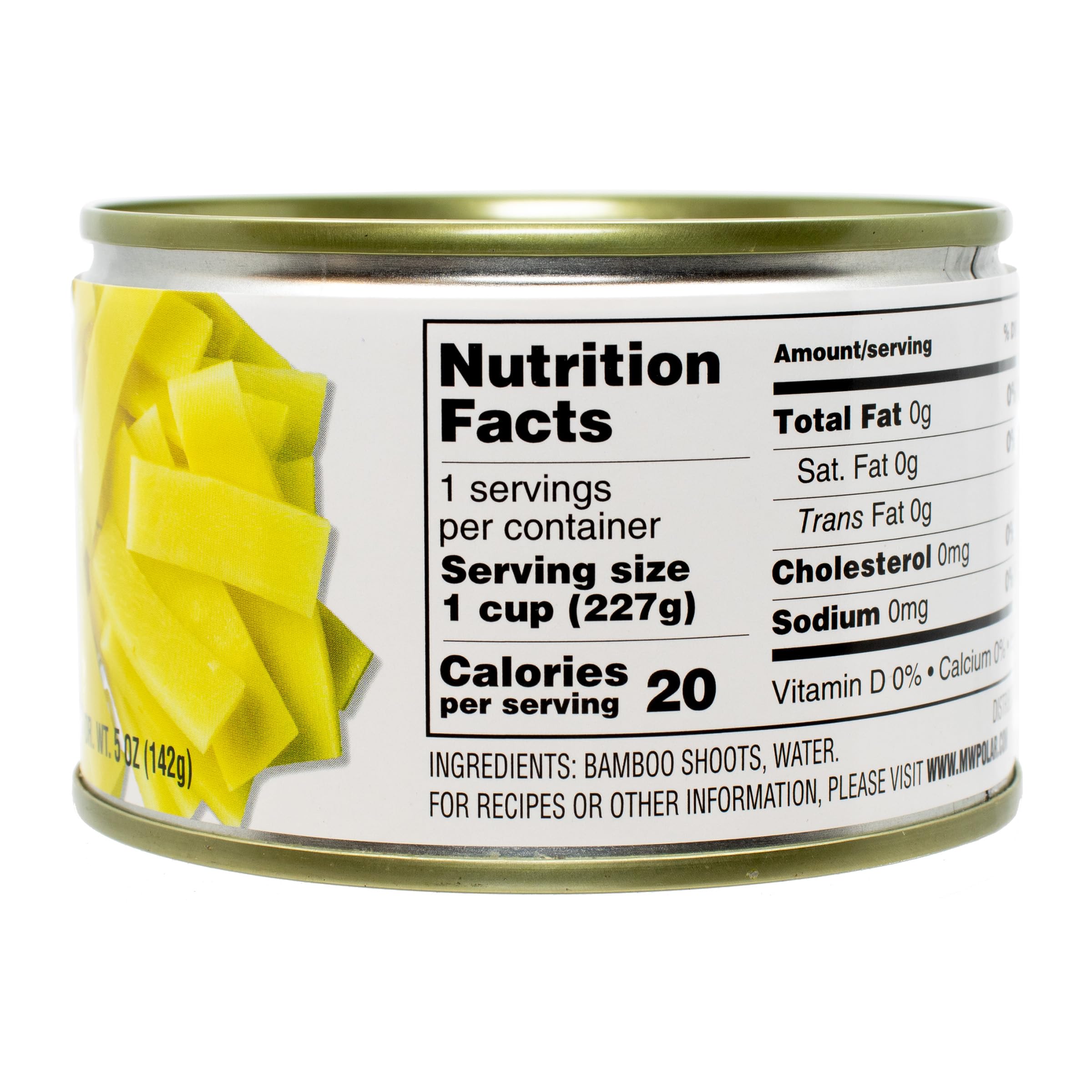 MW Polar Canned Vegetables, Sliced Bamboo Shoots, 8 Oz (Pack Of 12)