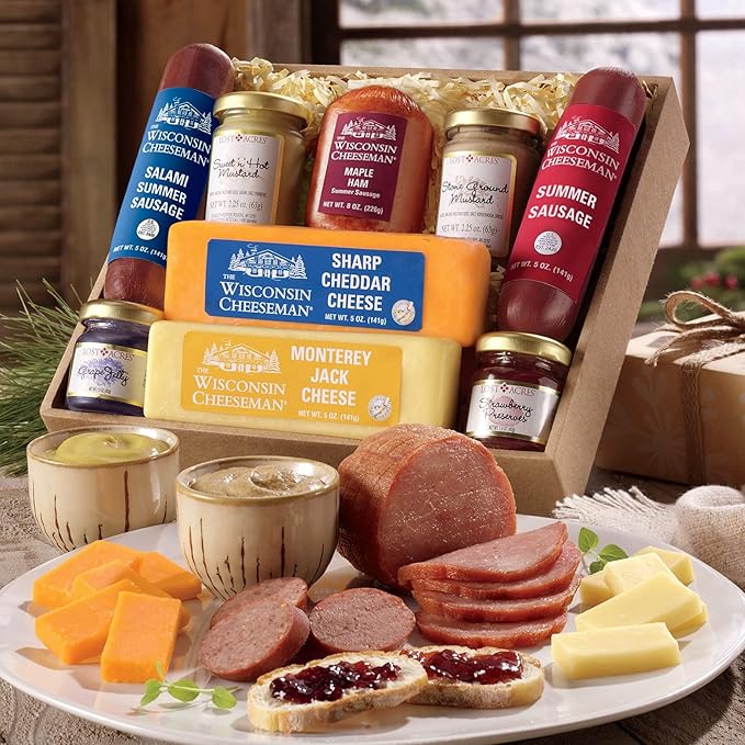 The Wisconsin Cheeseman Hostess Delight Food Gift