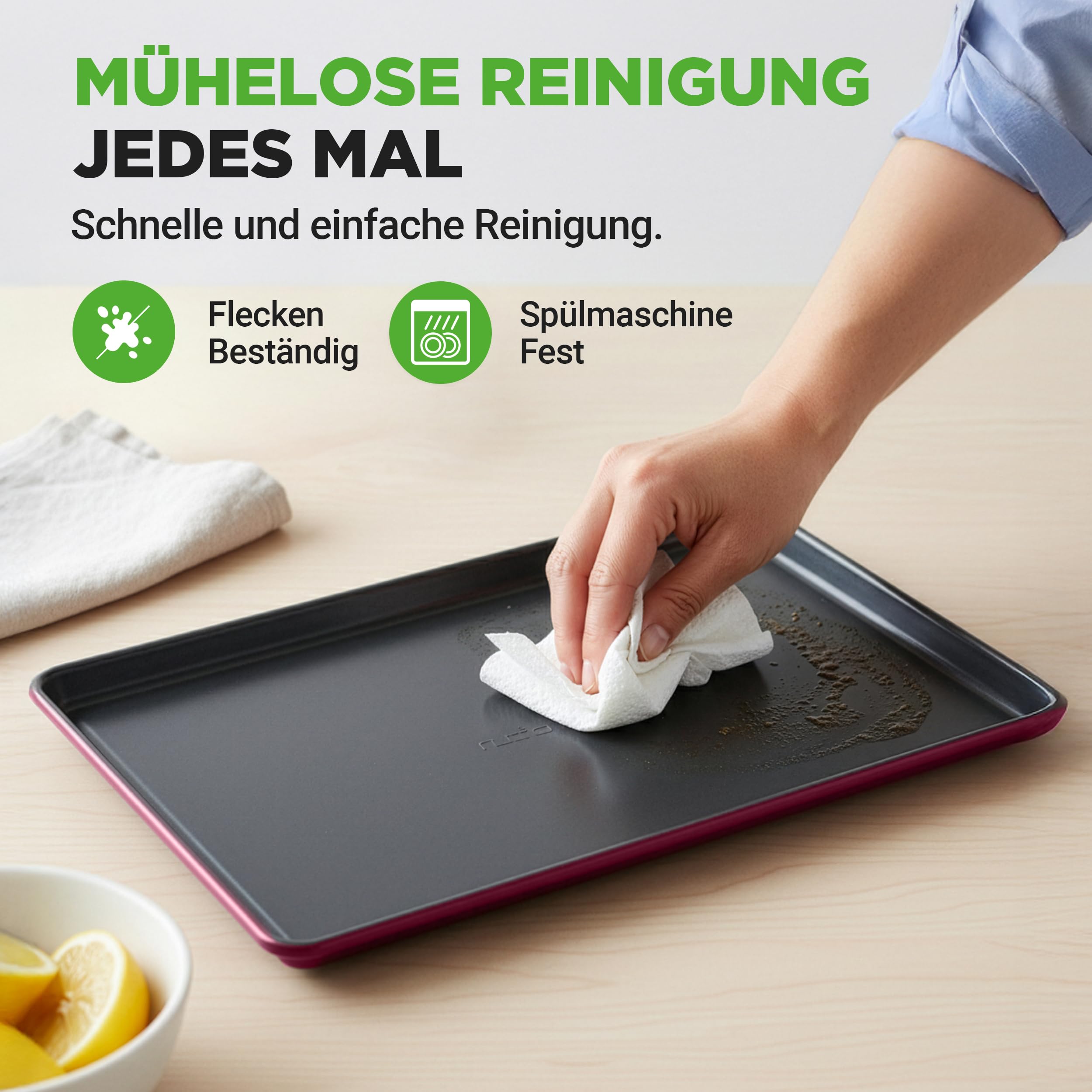 NutriChef Backformen Set 8-teilig – Auflaufform, Brotbackform, Backblech, Muffin Backform, Violet, Kuchenform rund & eckig, stapelbar & antihaft, spülmaschinenfest, ofenfest bis 230°C