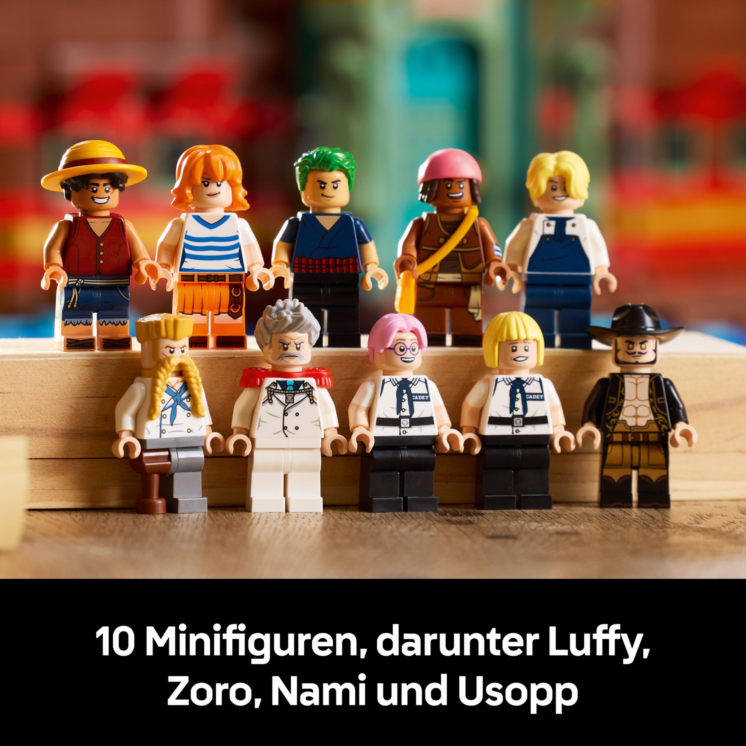LEGO ONE PIECE - Baratié, das Schwimmende Restaurant - Bauset für Erwachsene - Modellbau mit detailliertem Innenraum sowie 10 Minifiguren inkl. Luffy, Nami & Sanji - Anime Geschenk für Fans - 75640