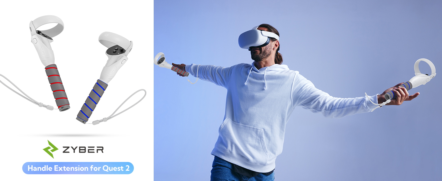 Amazon.com: ZYBER Handle Attachments for Oculus Quest 2 Controller