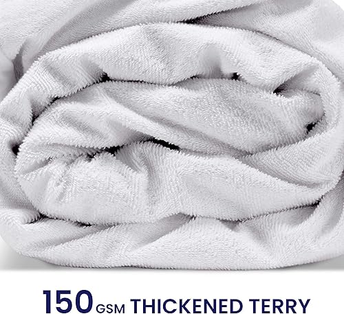 Miniatura 4 de Sleep-ZONE - Protector de colchón 100% impermeable, tamaño doble, suave, transpirable, silencioso, acolchado, bolsillo profundo de 8 a 21 pulgadas