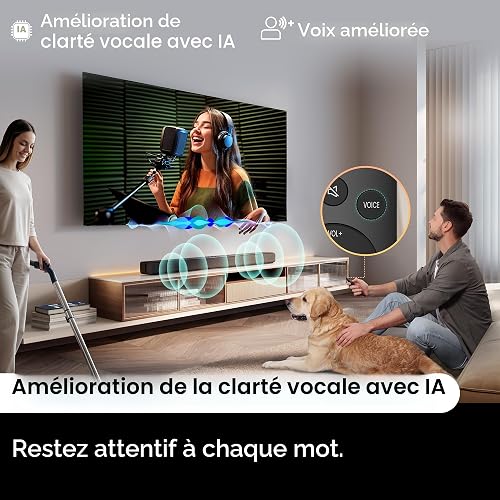 Hisense HS1000 2.0 Channel Sound Bar Max 120W Audio Power Dolby Audio, DTS Virtual:X, Voice Enhanced, TV Mode, EzPlay - 4