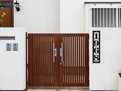 Miniatura 7 de Vertical Metal House Numbers for Outside Modern Address Numbers for House Address Signs for Houses Large Custom House Number Sign House Number