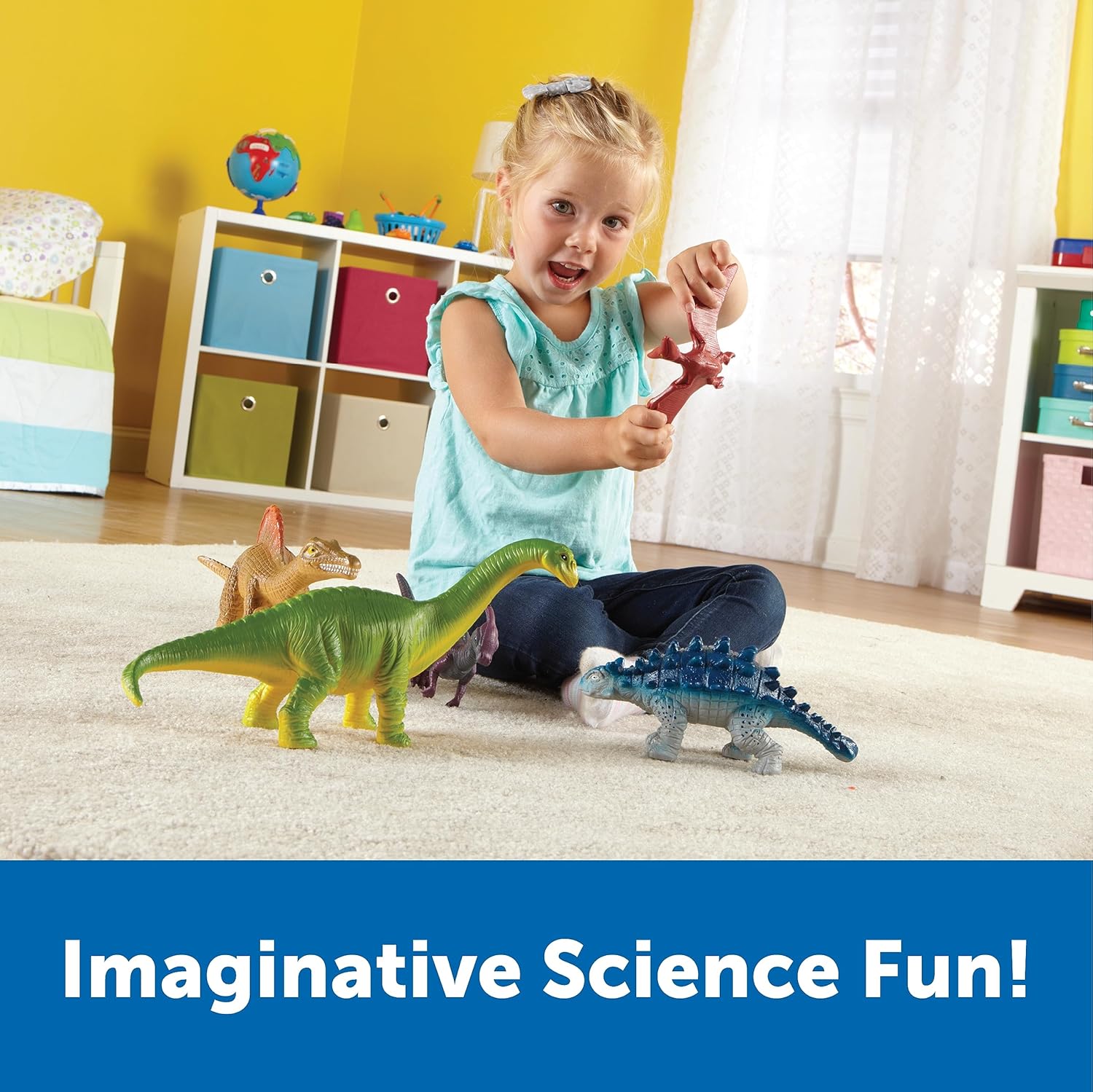 Jumbo Dinosaur Figurines Set with Activity Guide