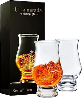 Whiskey glasses Set of 2 - Clear Shot Glasses Bar Set Kiddush Cup, DOF Rocks Glasses Gift Set - Brandy Snifter Whisky Glass for Liquor, Scotch, Bourbon, Tequila, Gin, Tonic, Cognac, Vodka, Cocktail