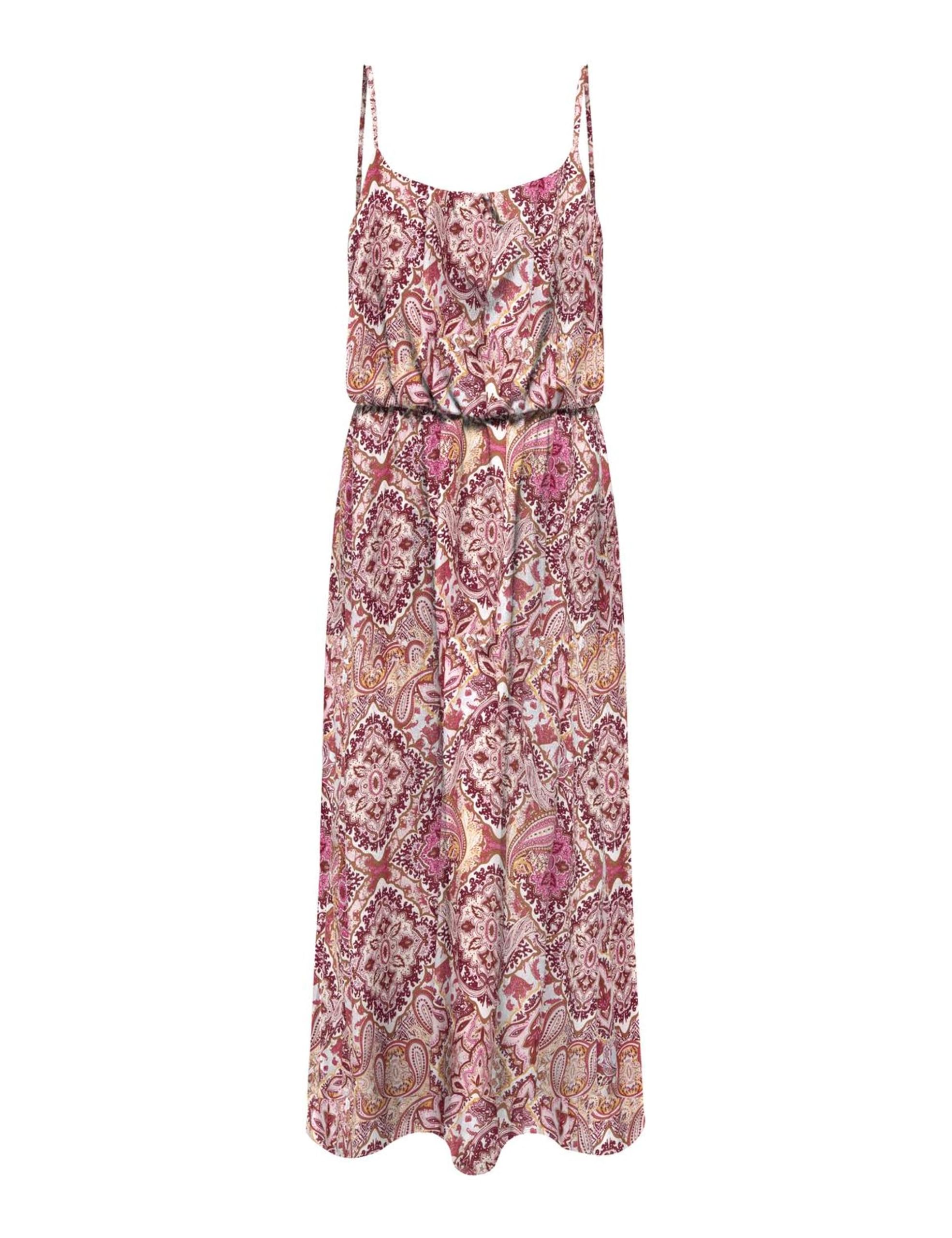 Onlnova Life Vis Strap Maxi Dress AOP, Ibis Rose, 12