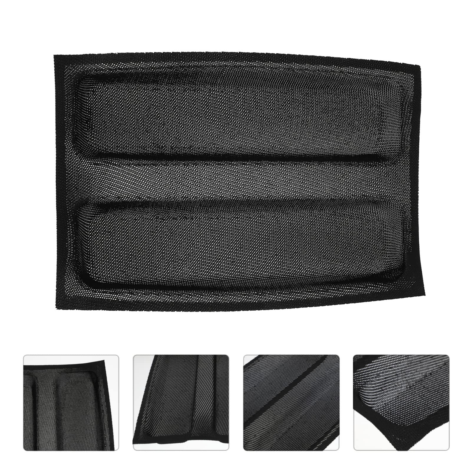 BESTonZON 3pièces Moule à Silicone Respirant Antiadhésif Pour Cuisson De Et Desserts Couleur Noire Pour Cuisine Professionnels