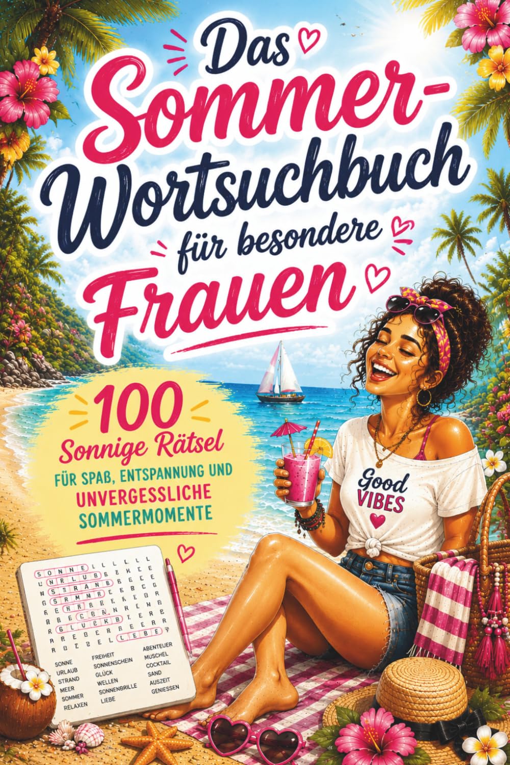 Das Sommer-Wortsuchbuch für besondere Frauen: 100 sonnige Rätsel für Spaß, Entspannung und unvergessliche Sommermomente