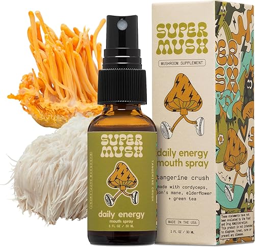 Miniatura 3 de SuperMush Paquete  Creatividad diaria y conexión SuppleMint con Cordyceps, Reishi, Maca y Bacopa + Spray bucal de energía diaria con melena de león