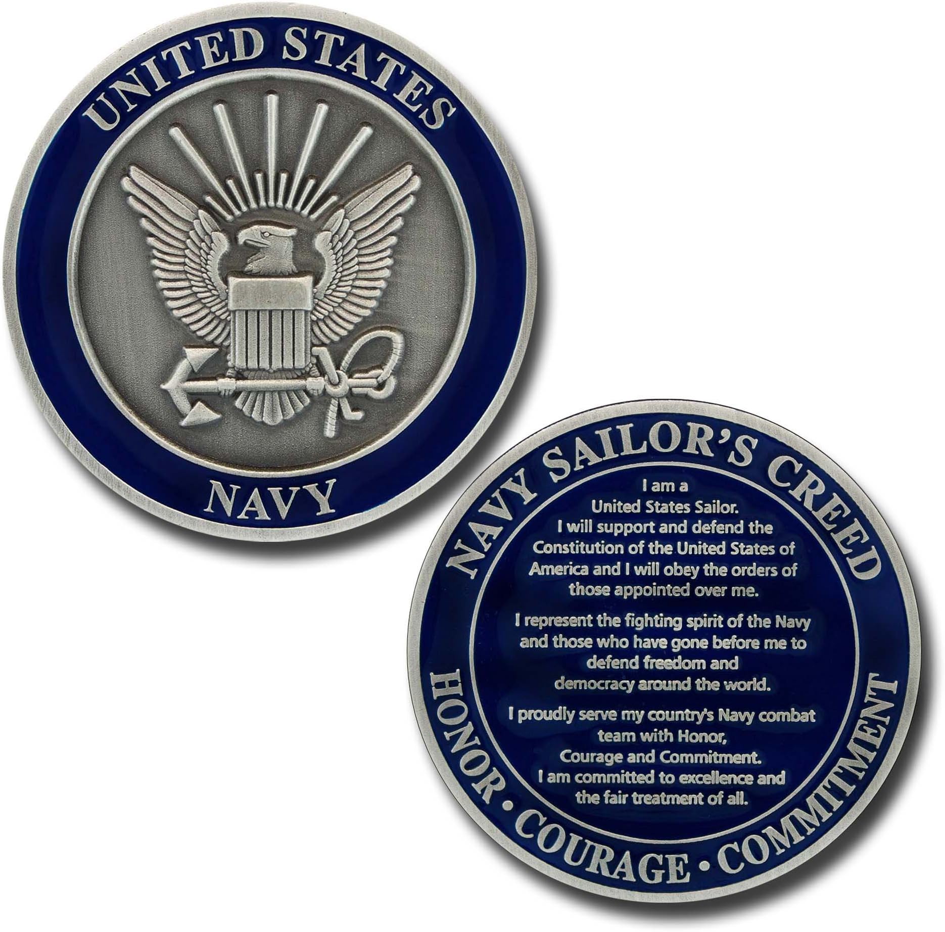 U.S. Navy Sailor's Creed Challenge Coin