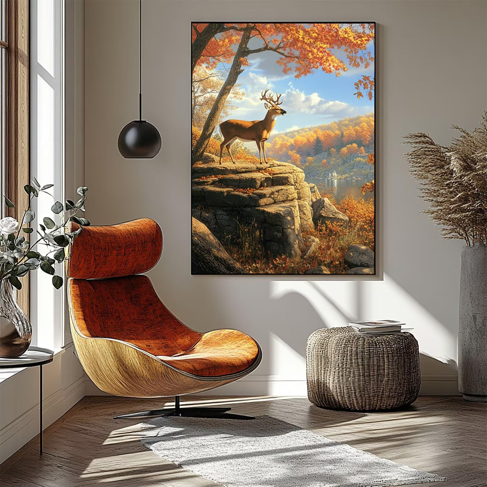 Malowanie po numerach, dla dorosłych, zwierzę, malowanie według numerów, zestawy jelenia, hobby dla dorosłych i kobiet, artykuły artystyczne, 82 x 100 cm, sztuka ścienna, przejrzystość kolorów, płótno