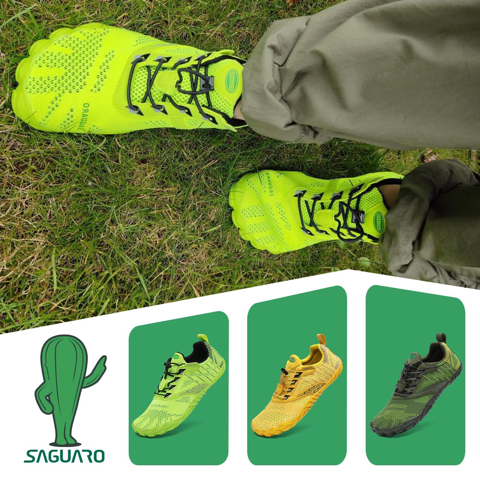 SAGUARO Scarpe Barefoot Minimaliste Uomo Donna - Scarpe Scogli Leggere Traspiranti Antiscivolo - con Padelle Larghe e Zero Gocce