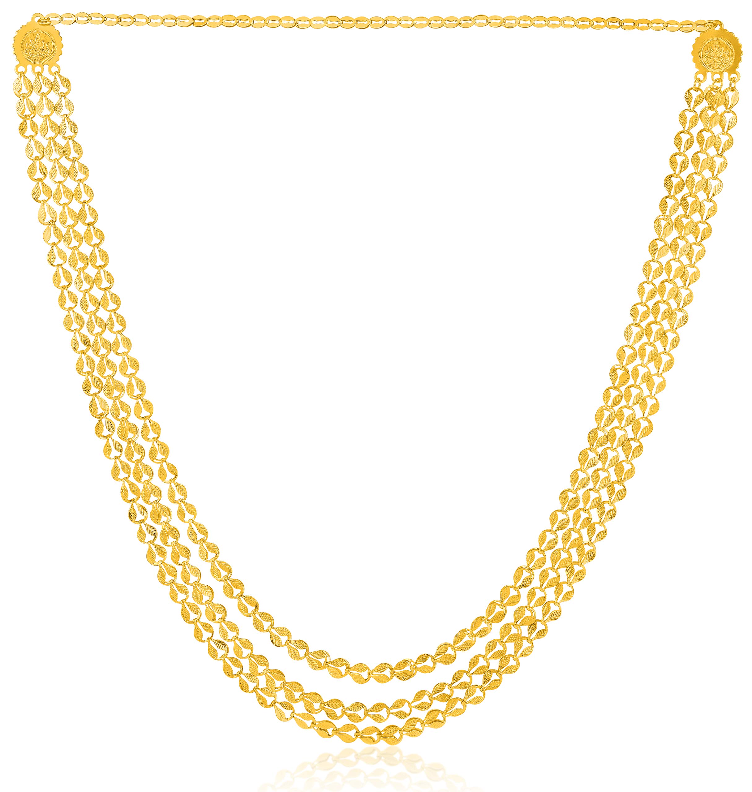 Bhagya lakshmi Womens Pride Traditional Gold Plated Necklace Chain for Women (B08DD39B8G) Amazon Price History, Amazon Price Tracker