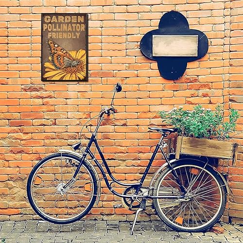 Vista 97 de LIUAXICIA Letreros de metal divertidos para jardín, letreros de metal con diseño de colibrí, para garaje, hogar, cafetería, bar, granja, pared