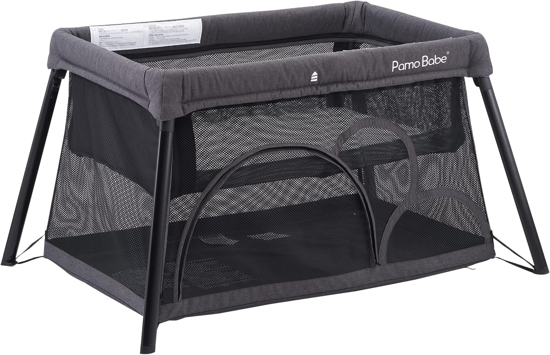 Pamo babeTravel Crib - Lightweight Baby Playpen with Bassinet, Portable Mini Playard
