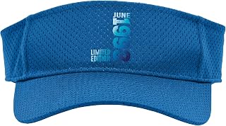 On June 1993 Year 1993 Retro 1993 Vintage 1993 Since 1993 Sport Sun Visor, Youth, One Size, Royal Blue