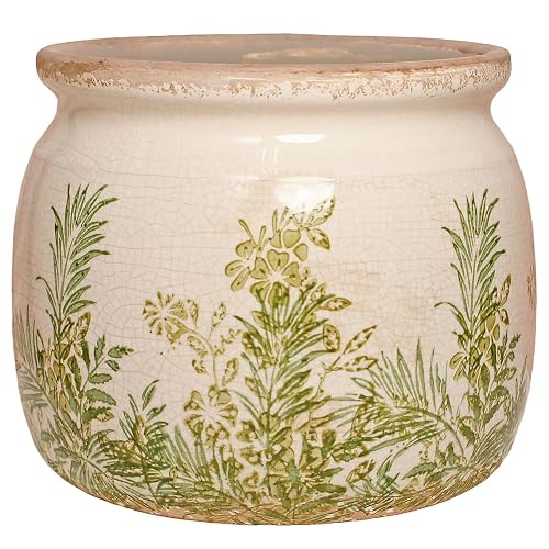 Xiaan Jiaju Cottagecore Ceramic Vase and Planter, Small Herb Pots