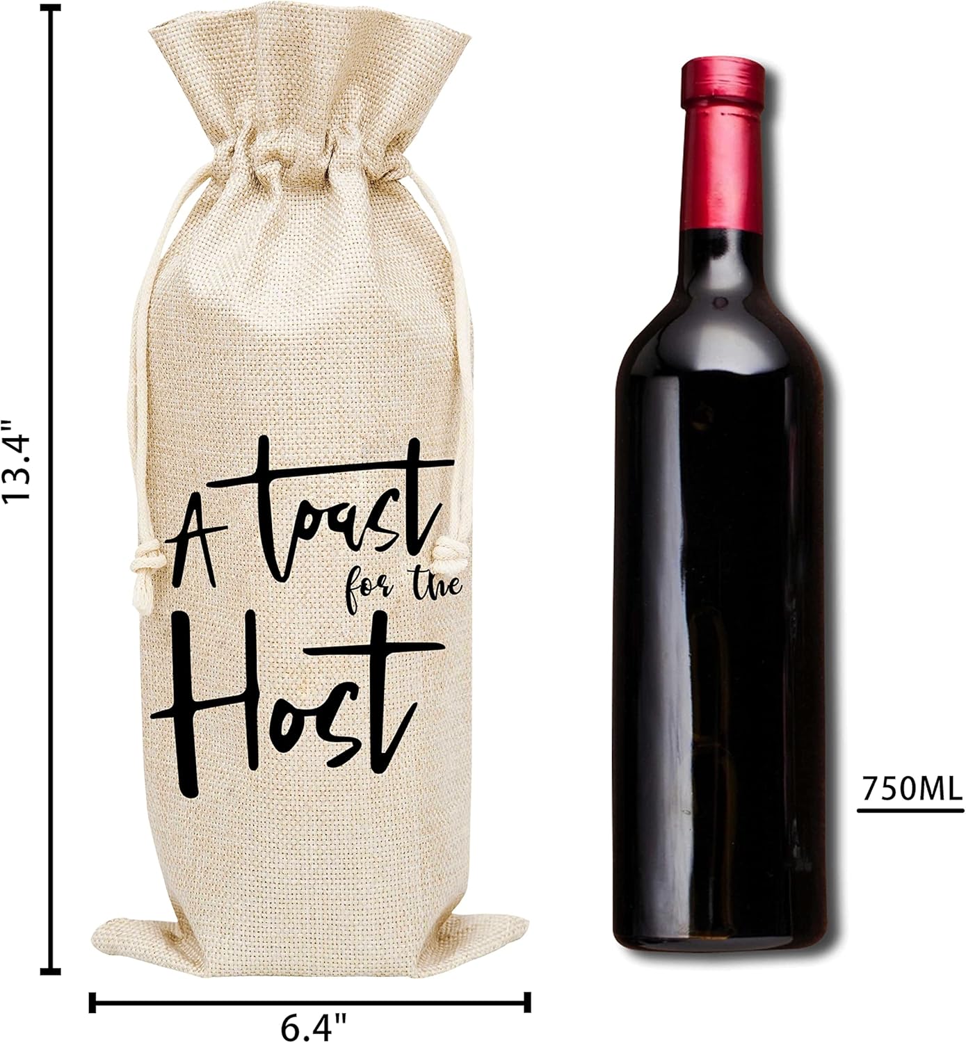 ホステスギフト ワインバッグ ホステスへのトースト ベビーシャワーのホステス、新築祝い、パーティー、結婚式、婚約パーティー、ワインボ