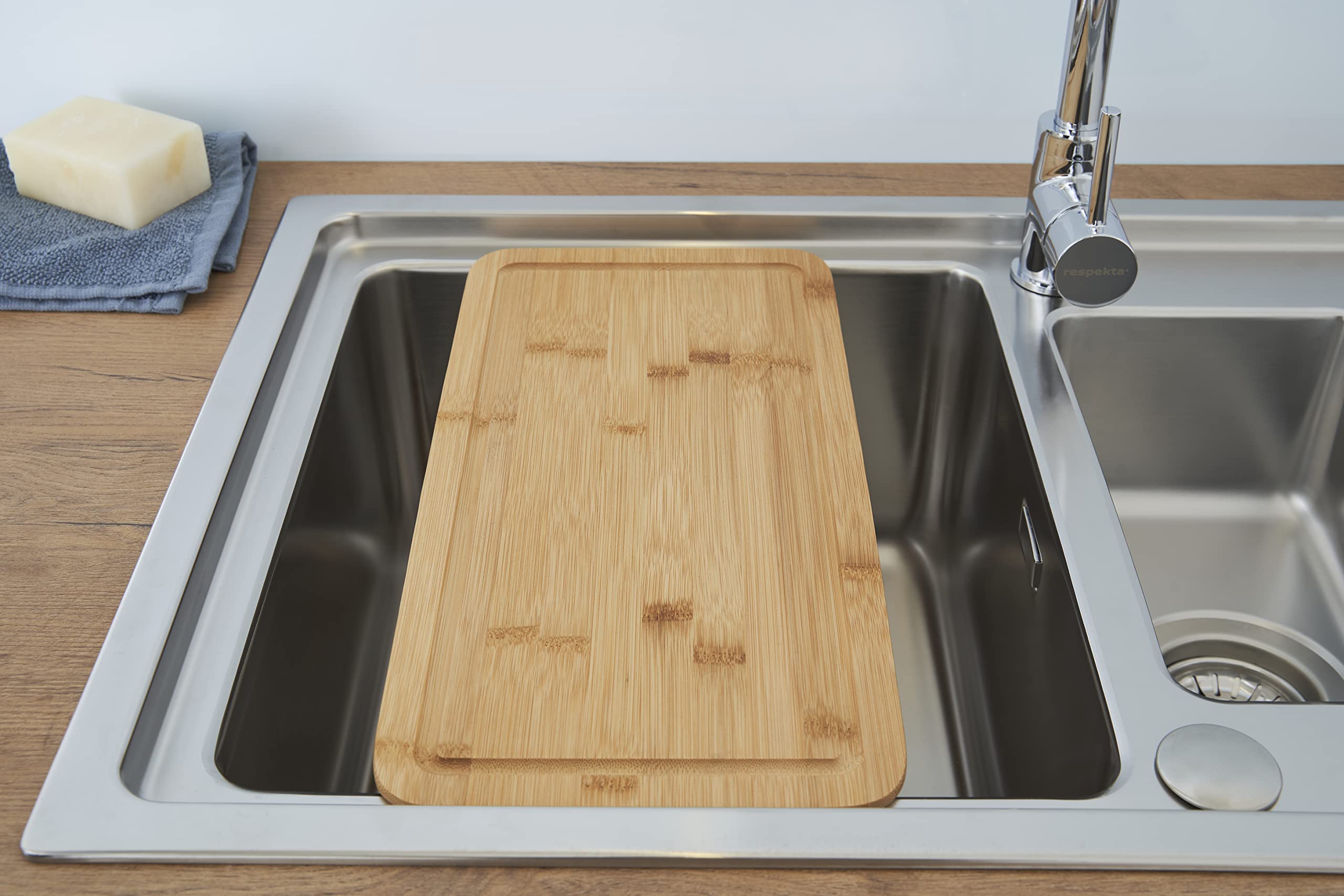 Respekta Lavello, inox, 100x50 cm, 2 vasche