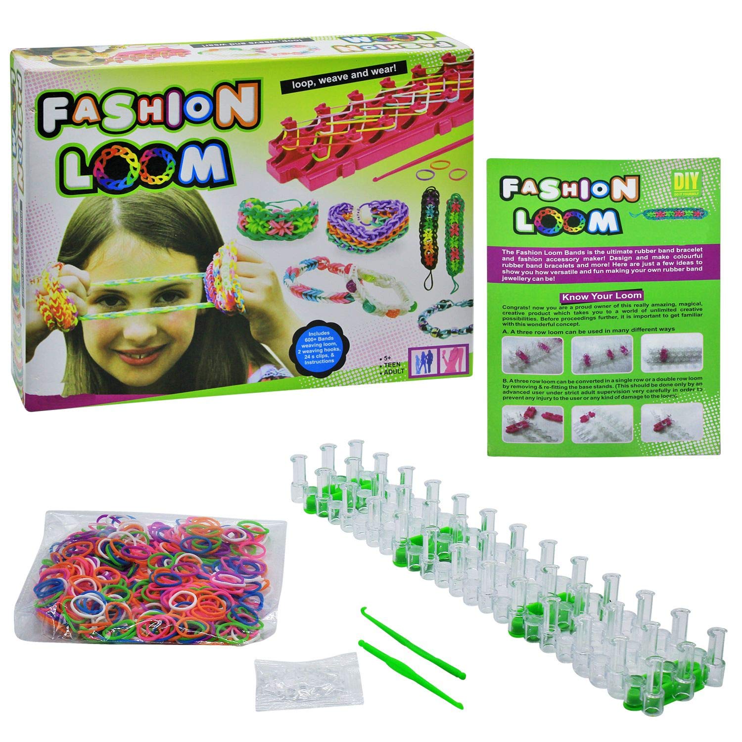 Toy Cloud Fashion Loom Bands Medium | Jewellery Accesories Maker Craft Kit for 5+ Year Girls (B08NX4628Z) Amazon Price History, Amazon Price Tracker