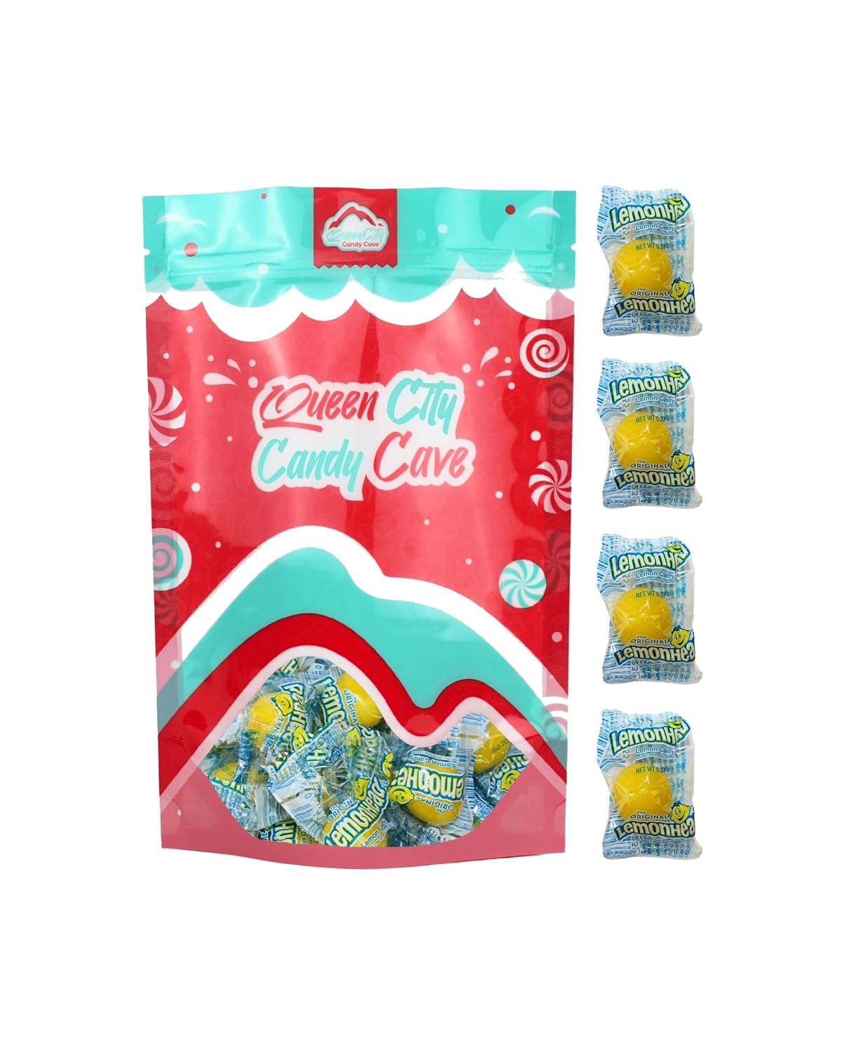 Lemon Candy - Lemonheads Candy Bulk - Hard Individually Wrapped Lemon Heads Bulk - Bright, Tart Yellow Candies (3 Pound)