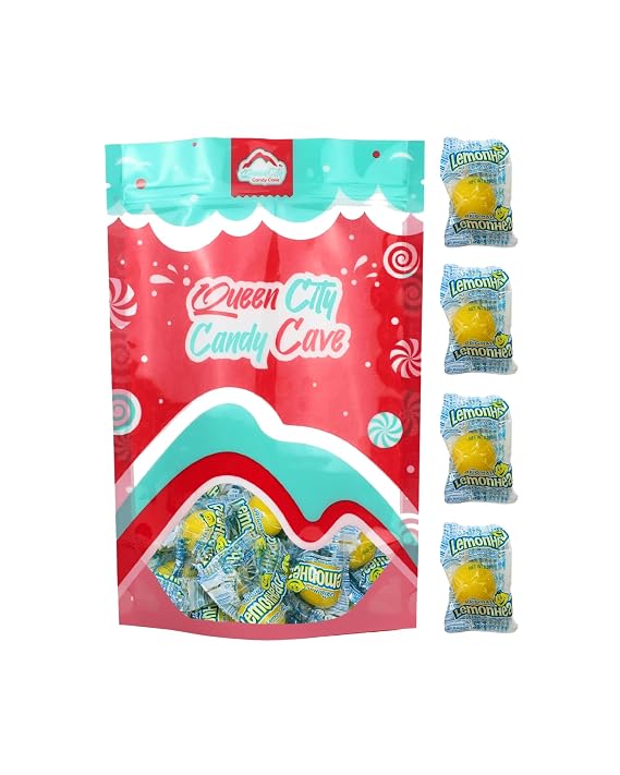 Lemon Candy - Lemonheads Candy Bulk - Hard Individually Wrapped Lemon Heads Bulk - Bright, Tart Yellow Candies (1 Pound)