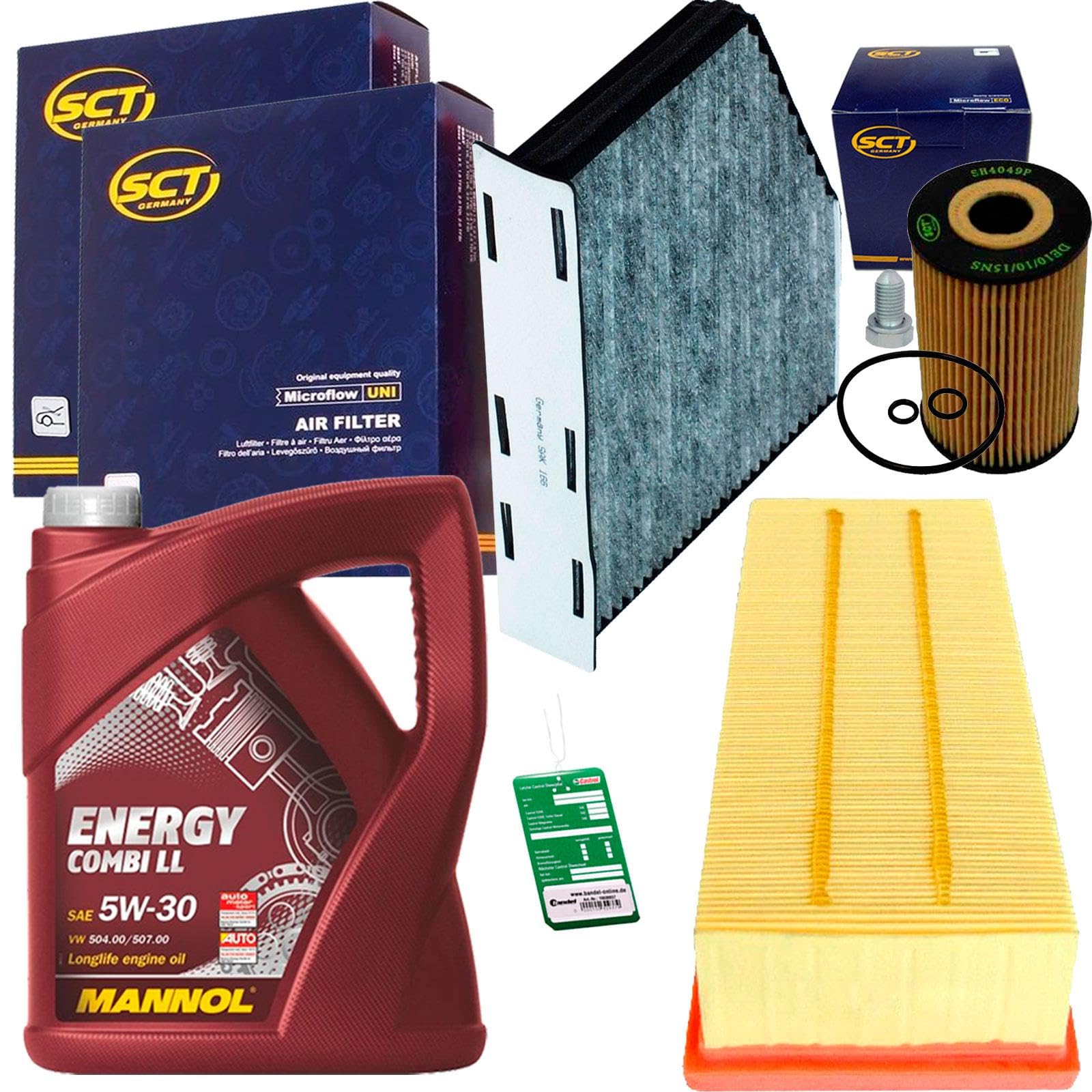 Filter Set Inspektions Paket Satz Tdi | Sb 2117+SH4049P SAK166+1113800100+5L Combi LL für 1T Passat 3C A3 8P