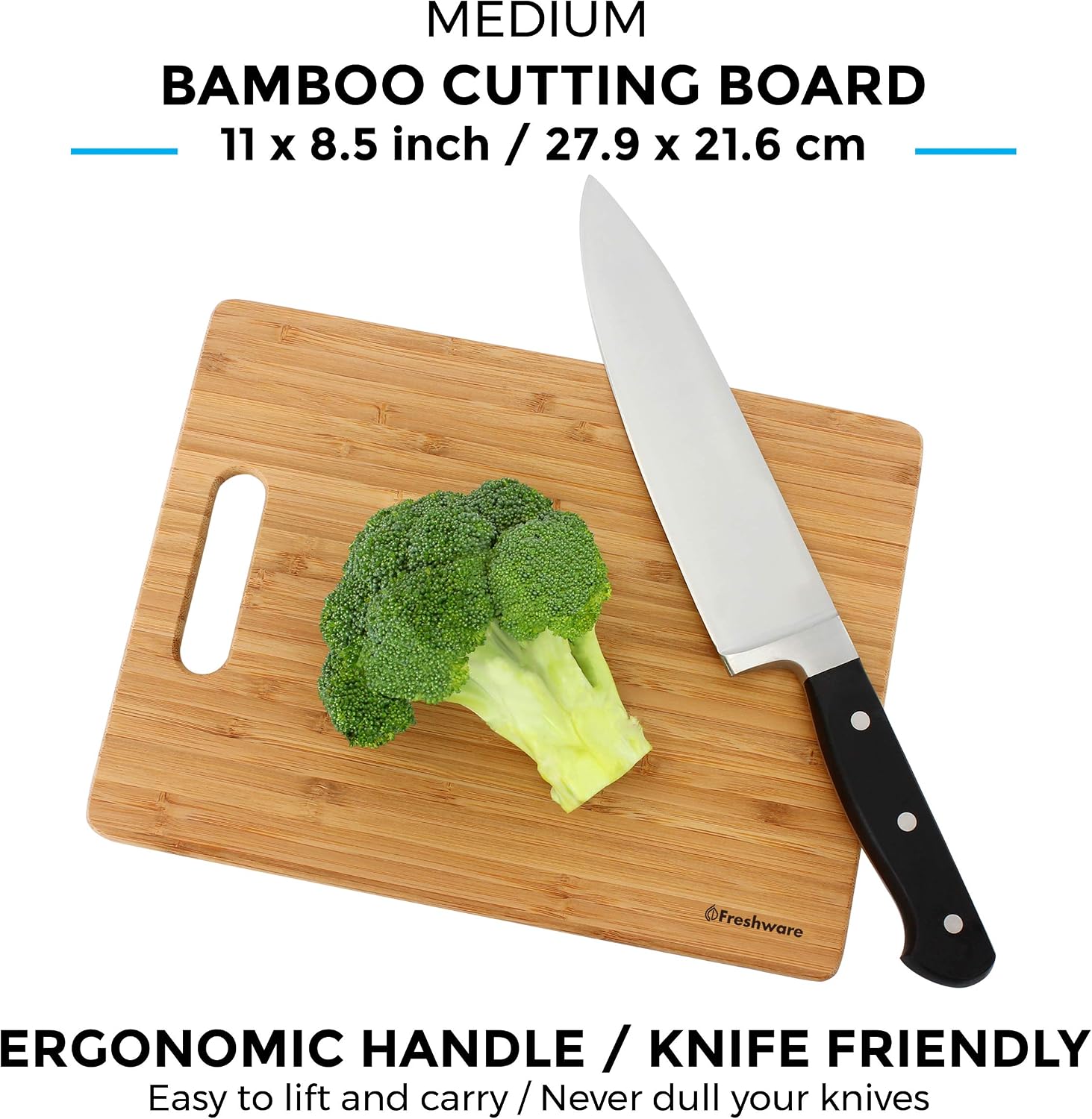Bеѕt Cуbеr Mоndау 🔥 Bamboo Cutting Boards for Kitchen [Set of 3] Wood Cutting Board for Chopping Meat, Vegetables, Fruits, Cheese, Knife Friendly Serving Tray with Handles