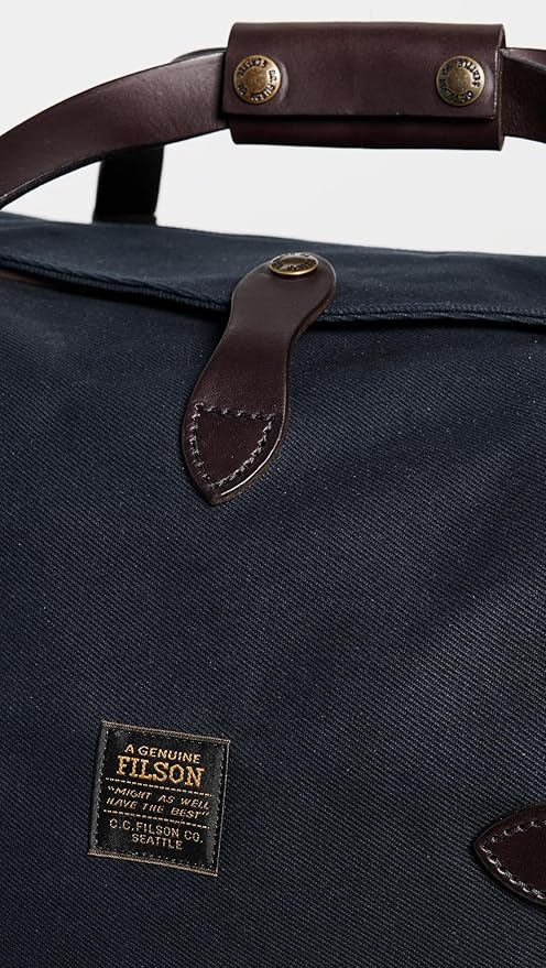 Amazon | Filson ミディアムラギッドツイルダッフルバッグ, ネイビー