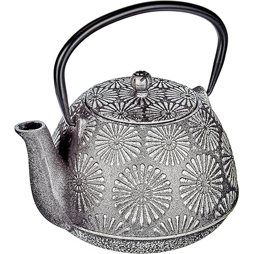 Ibili Hierro Fundido-Diseño Bali-Tetera De Mesa-Mantiene El Calor-Asa Plegable-1,20 Litros, Centimeters