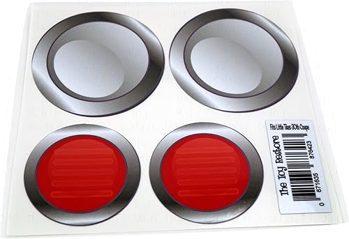 Calcomanías de repuesto para faros delanteros y luces traseras de Little Tikes 30th Cozy Coupe Car