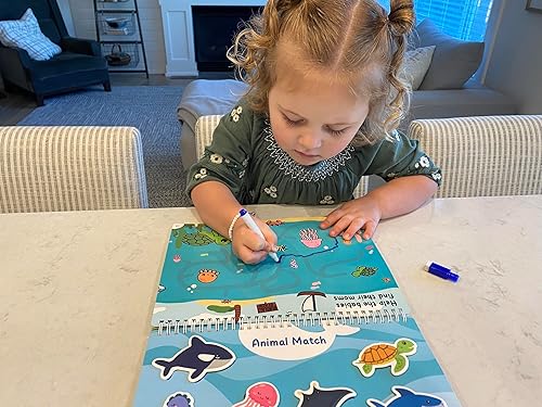 Miniatura 9 de BenBen Libro ocupado para niños pequeños, 30 páginas, premontado, juguetes Montessori, actividades de aprendizaje preescolar, juguetes sensoriales