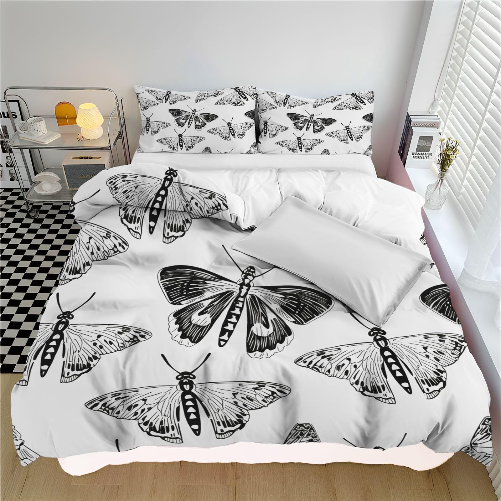 Parure de couette pour enfants motif papillon pour une chambre douce et zen