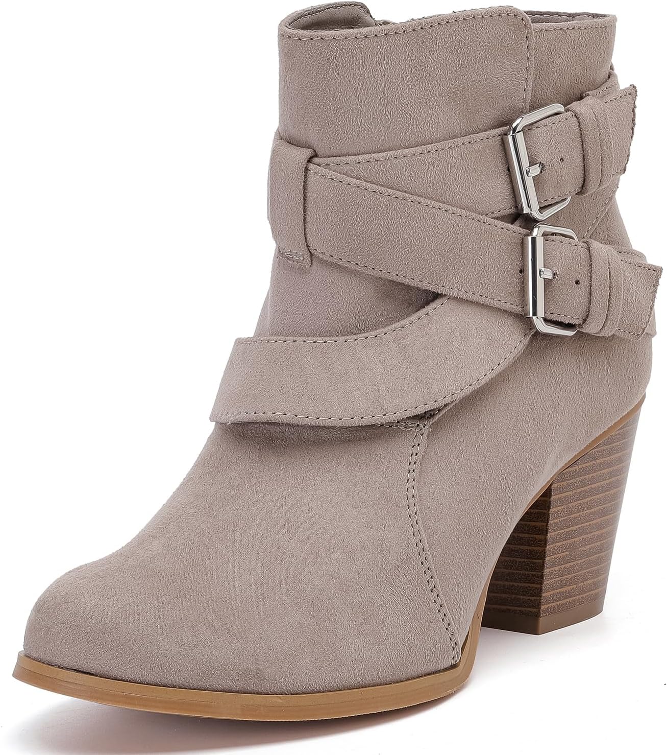 Luoika Women's Ankle Boots - Extra Wide Mid Heel