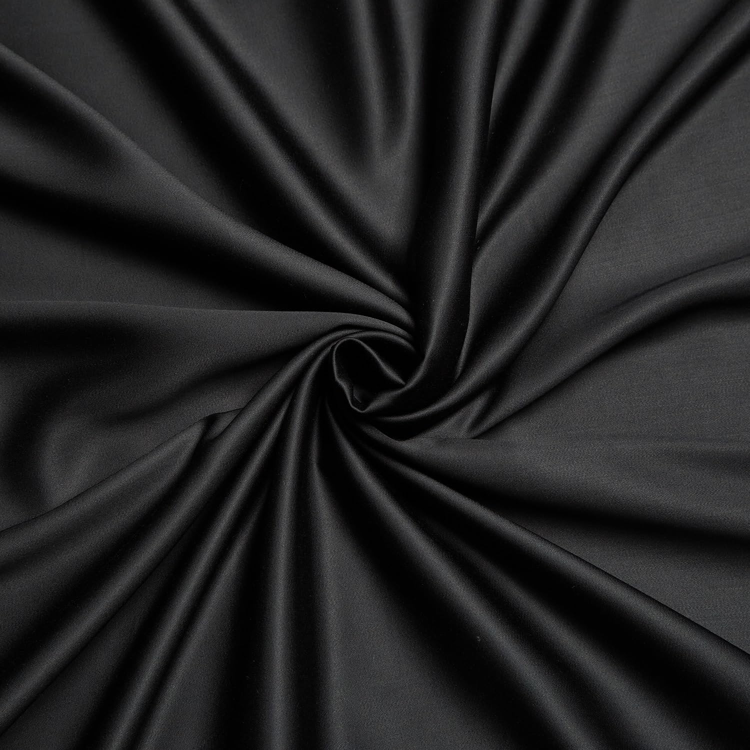 Ropa de cama de verano de 200 x 200 cm, color negro, liso y liso, juego de cama de bambú suave, suave y transpirable, funda nórdica de lujo con cremallera y 2 fundas de almohada de 80 x 80 cm