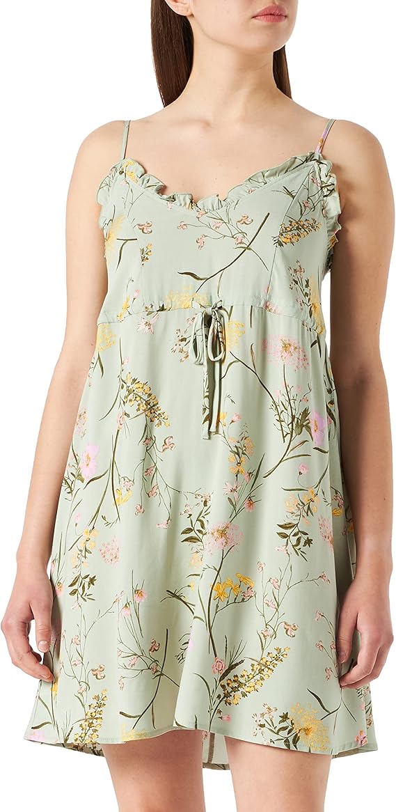 Vero Moda Women's Vmeasy Short FRL Strap Dress WVN Ga