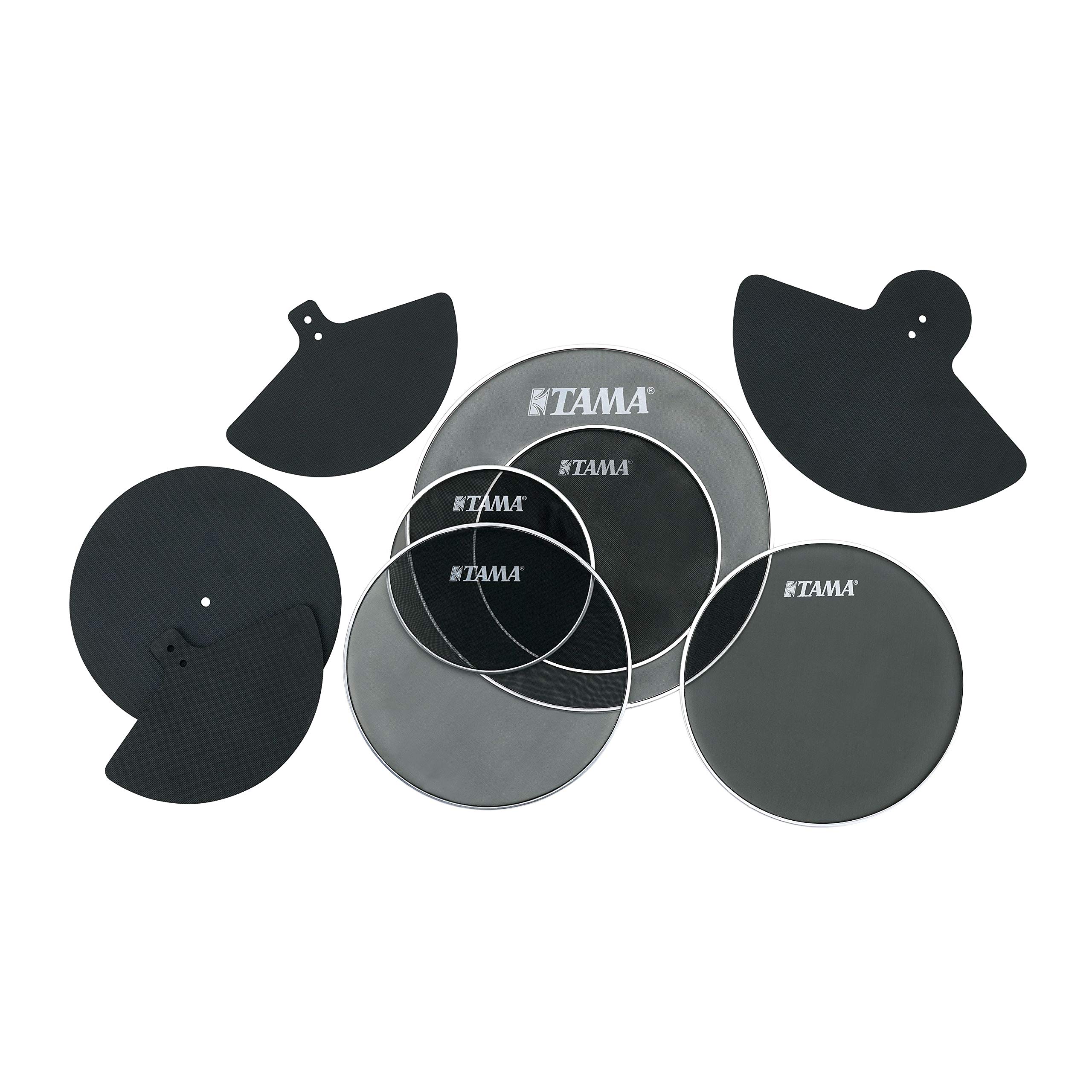 Tama Silent Practice Set - 18" Bass Drum/14" Floor Tom/10" & 12" Tom Tom/14" Snare Drum/14" HiHat/16" Cymbal/18"-20" Cymbal (SPP518CN)
