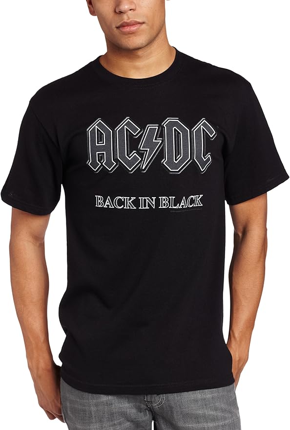 black tee shirt back