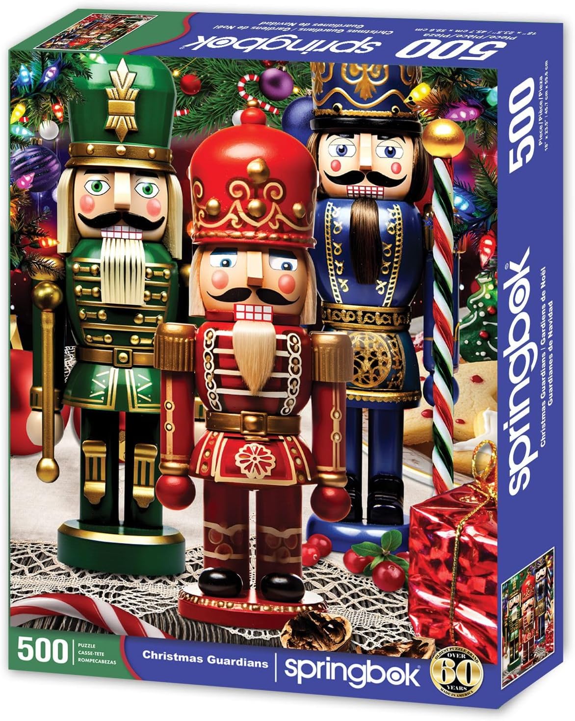 Springbok Christmas Guardians 500 Piece Jigsaw Puzzle for Adults and Family - Holiday Nutcrackers - Unique Cut Pieces - Made in USA