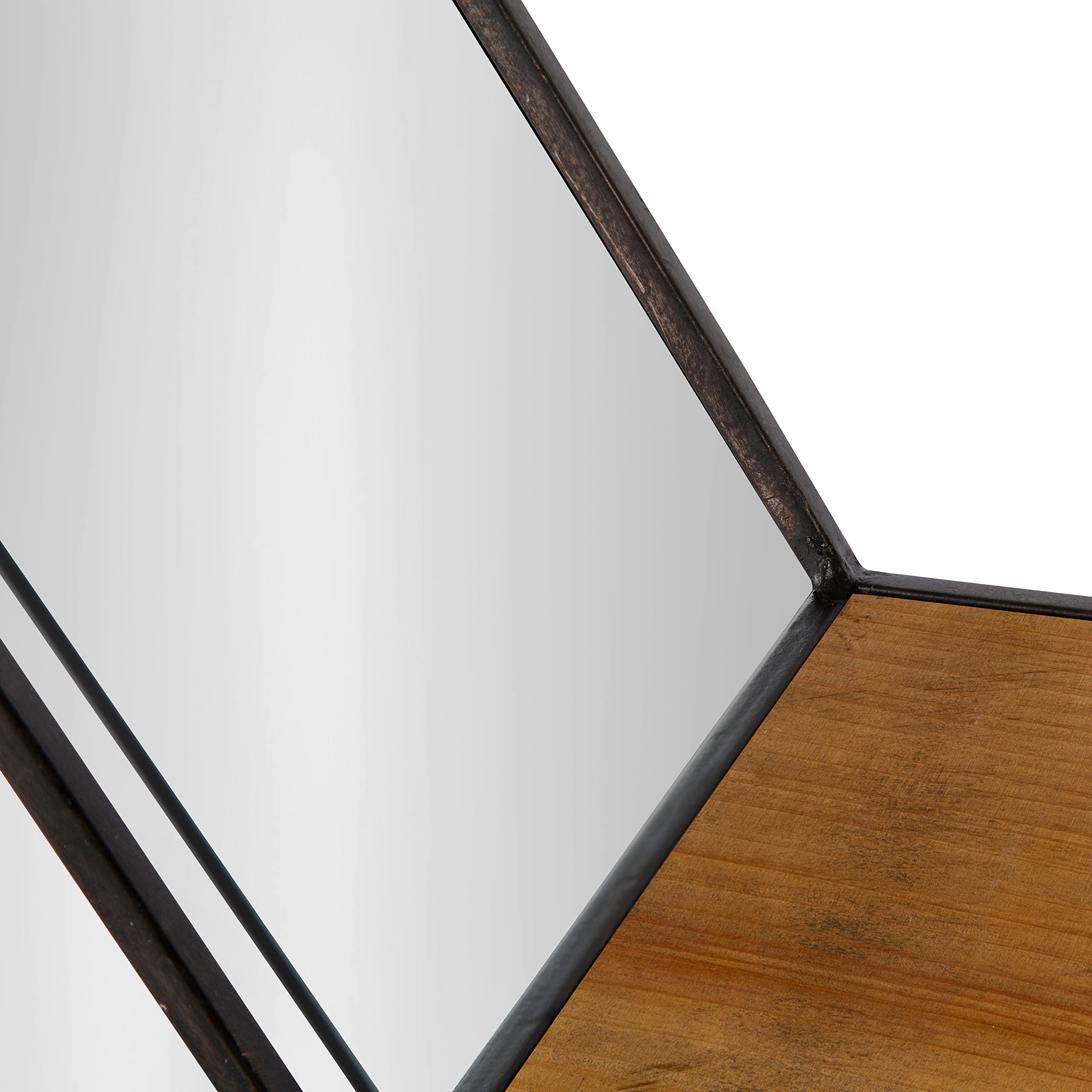 Amazon.com: Kate and Laurel Lintz Modern Hexagon Floating Wall