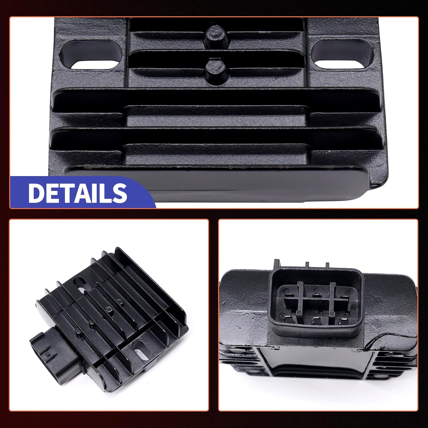 HiSport 21066-0039 Voltage Regulator Rectifier Compatible with Mule 610 KAF400 4X4 2009, 2010, 2011, 2012, 2013, 2014, 2015, 2016 Mule SX KAF400 2017, 2018, 2019, 2020, 2021, 2022, 2023