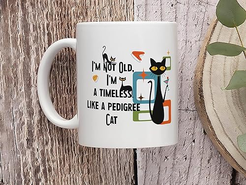 Miniatura 3 de Timeless Classic Pedigree Cat Funny Coffee Mug | Perfect Gift for Tea Lovers, Birthdays, Mother’s Day | Retro Coffee Cup for Mum