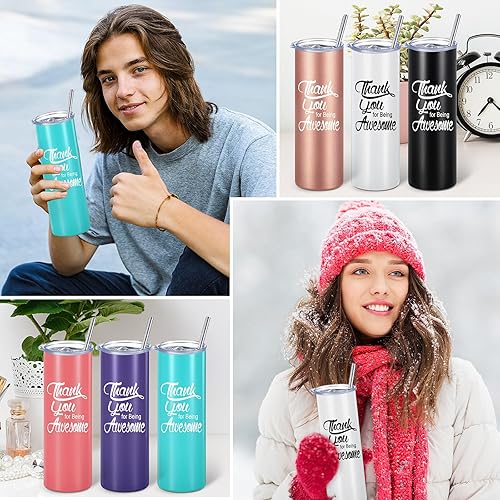 Miniatura 5 de Sieral 36 juegos de regalos de agradecimiento a los empleados, vasos motivacionales a granel de 20 onzas para compañeros de trabajo y jefes, regalo