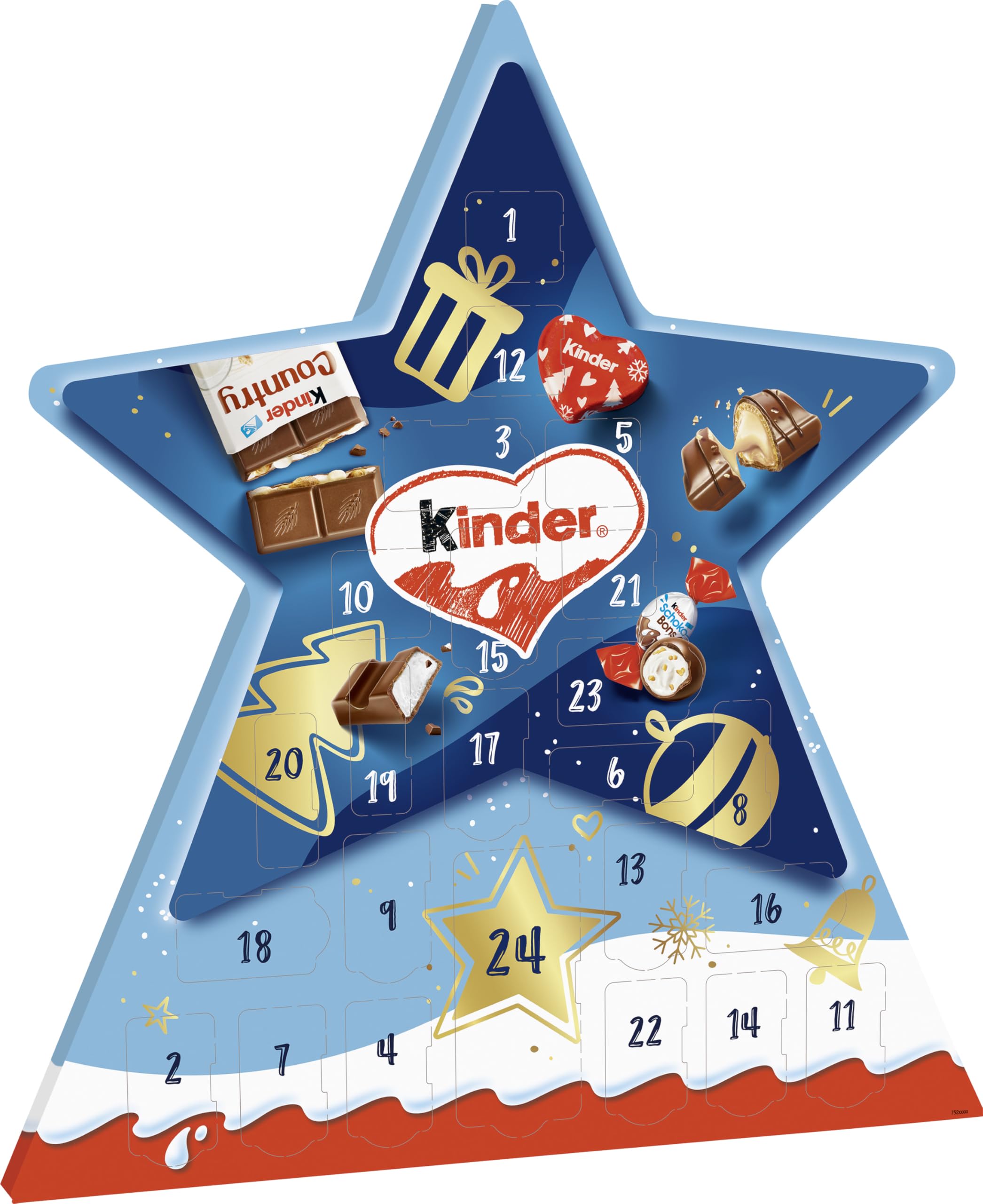 Kinder Calendario de Adviento La Estrella, 149g