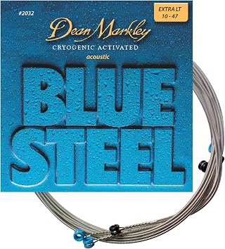 Dean Markley 2032 .010 - .048 Blue Steel Cryogenic X-Large Acoustic Guitar Strings