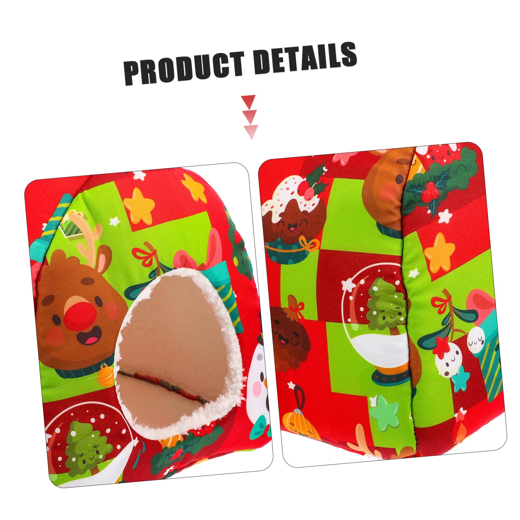 Yardwe 3 Piezas Nido De Conejillo De Indias De para Ratas Cama Cálida para Animales De Compañía Pequeños De De Conejillo De Indias del Erizo Rojo Esponja